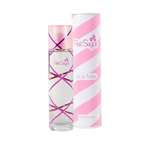 Pink Sugar Eau de Toilette Spray Perfume for Women, Floral + Fruity, Notes of Raspberry, Cotton Candy, Vanilla, Sweet & Sensual, Long-Lasting Scent - 3.4 FL oz EDT