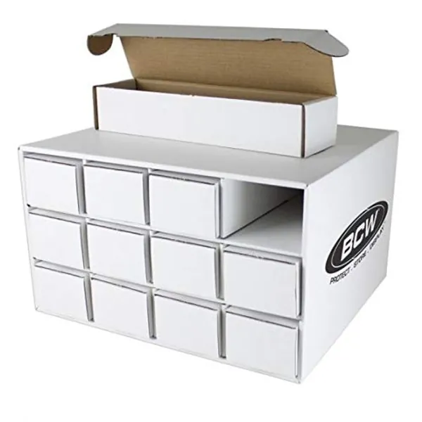 Card House Storage Box - with 12 800-Count Storage Boxes by BCW - 