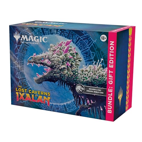 Magic: The Gathering The Lost Caverns of Ixalan Bundle: Gift Edition - 8 Set Boosters, 1 Collector Booster + Accessories