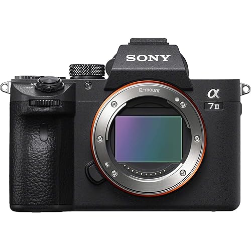Sony a7 III ILCE7M3/B Full-Frame Mirrorless Interchangeable-Lens Camera with 3-Inch LCD, Body Only,Base Configuration,Black - Body Only - Base