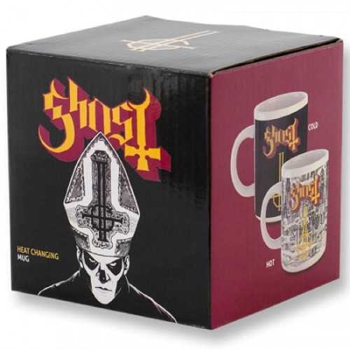 Ghost Tasse mit Thermoeffekt, Unisex, Tasse, Schwarz, Keramik, Schwarz , Standard - Schwarz Standard