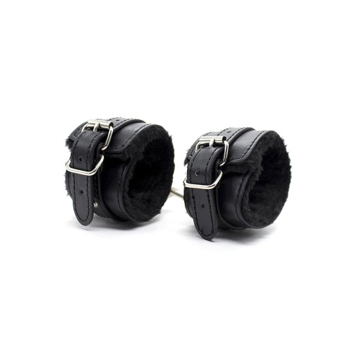 Furry Cosplay Handcuffs with Adjustable Buckle - Black / Foot