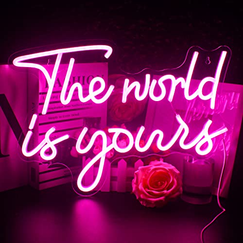 Lucunstar Neon Sign Oh Baby,Oh Baby Sign,Neon Light Oh Baby White Neon Sign for Wall Decor Neon Lights Sign Oh Baby Word LED Neon for Nursery Bedroom Game Room Party,Baby Shower Room Decor - world pink