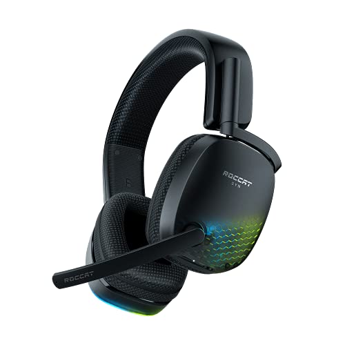 Roccat Syn Pro Air - Kabelloses RGB-Gaming-Headset mit 3D-Audio schwarz anpassbar - Syn Pro Air - Einzigartig