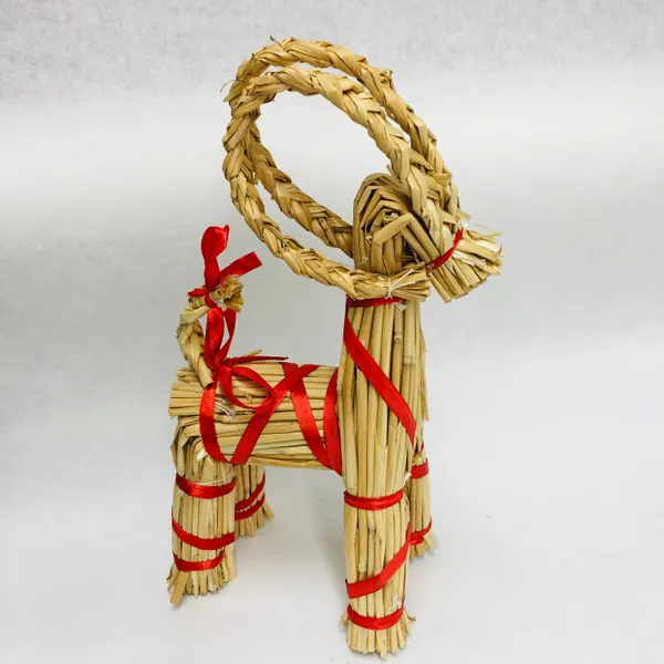 Scandinavian Nordic Decorations  ~ Straw Goat Jul Bock 12 inch
