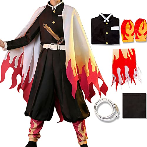 Tkieio Kochou Cosplay Costume Kochou Outfit Cosplay Kimono Outfit Uniform Costume Role Play Full Set - Red - Large