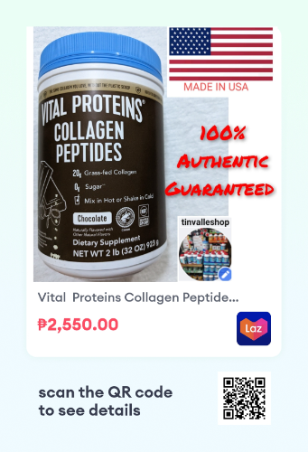 Check out Vital  Proteins Collagen Peptides Chocolat...!₱2,550.00 only!Get it on Lazada now!