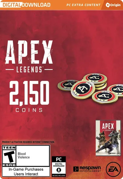 Apex Legends - 2,150 Apex Coins - PC Origin [Online Game Code] - PC Online Game Code 2,150 Coins