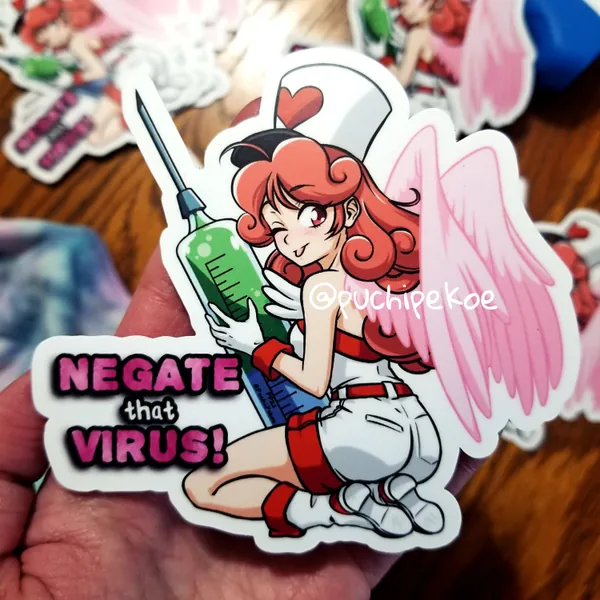 Yu-Gi-Oh! Injection Fairy Lily "Negate that Virus!" Vinyl Sticker