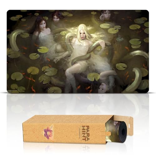 Paramint Naiads (Genähte Kanten) - MTG Spielmatte von Clint Cearley - Kompatibel mit Magic: The Gathering Spielmatten - Spielen Sie MTG, YuGiOh, TCG - Originelle Designs - Genähte Kanten