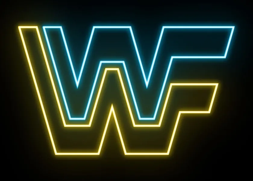WWF Wrestling Neon Sign