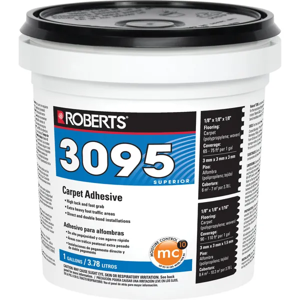 Roberts 3095-1 Carpet Adhesive, 1 gal, Beige - 