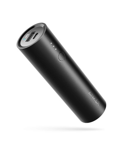Anker PowerCore 5000, Ultra-Compact 5000mAh External Battery with High-Speed Charging Technology, Power Bank for iPhone, iPad, Samsung Galaxy and More - Black