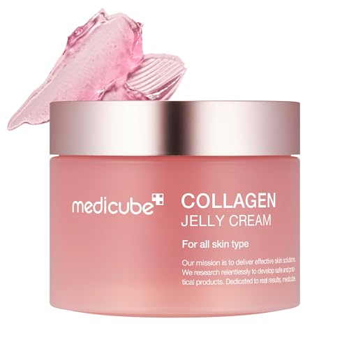 Medicube Collagen Jelly Cream- Niacinamide & Freeze-Dried Hydrolyzed Collagen - Boosts skin's barrier hydration and gives 24h Glow & Lifted Look - No artificial color, Korean skincare (3.71 fl.oz.)