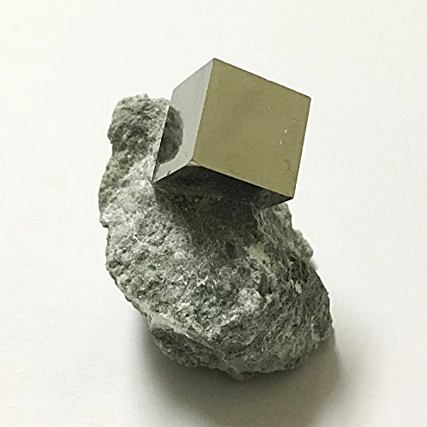 goldnuggetminer Natural Pyrite Cube in Matrix - Beautiful Mineral Specimen!