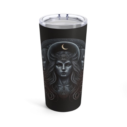 Triple Moon Goddess Hekate Travel Mug, Unique Witchy Gifts - 20oz
