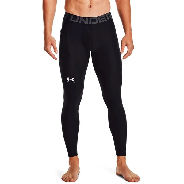 Under Armour Men's HeatGear Leggings - Black (001)/White 3X-Large Tall