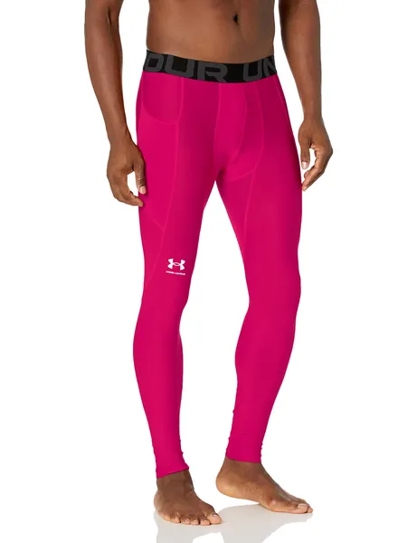 Under Armour Men's HeatGear Leggings - (654) Tropic Pink / / White 3X-Large Tall