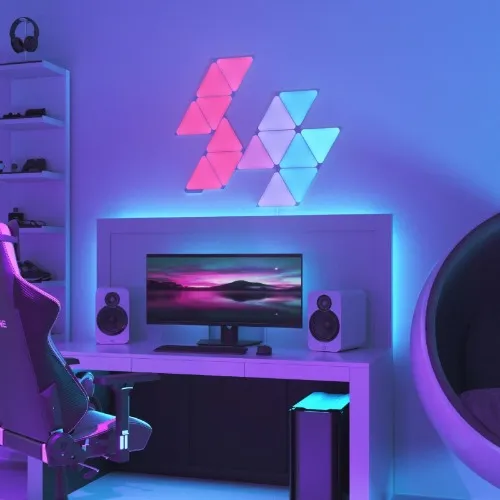 Nanoleaf Shapes | Smart Color-Changing LED Wall Light Panels - 15 pannels