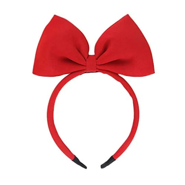 Bow Headband Headbands for Women Girls - Large Red Bow Headbands/Headwraps/Hairband/Headwear for Birthday Valentines Day Christmas Gifts Fashion Party Cosplay Costume Accessories Gifts Red 1 Pcs