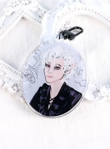 BG3 Companion Portrait - 3 inch Acrylic Keychain (Astarion)