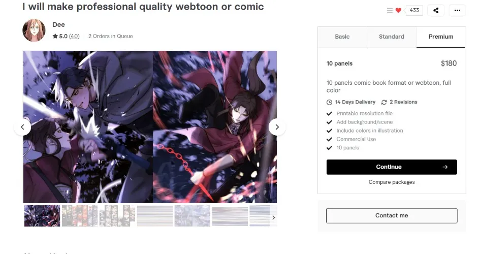 Fund my Debut Comic art for my Lore! 