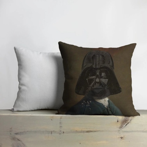 Villian Throw Pillow | Pillow Cover - 16x16 Inches / Cover & Down Insert