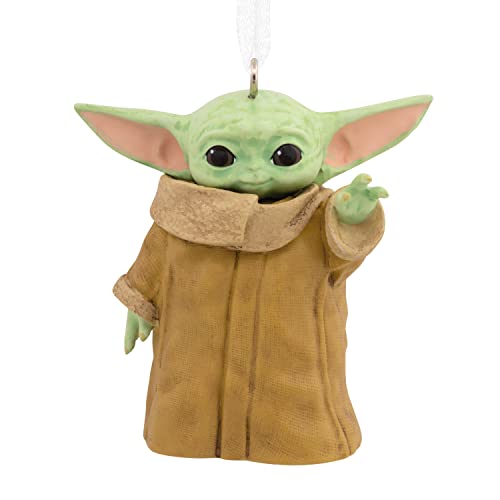 Hallmark Star Wars: The Mandalorian Baby Yoda Grogu Christmas Ornament, Resin - Grogu