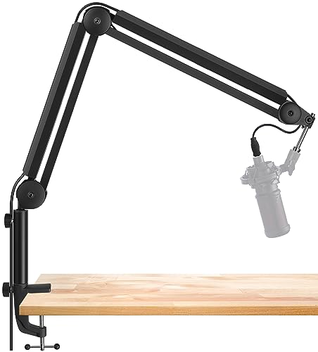 InnoGear Mic Boom Arm Microphone Stand with Cable Management
