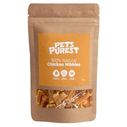 Natural Dog Treats - 100% Pure Raw Chicken Nibbles 100g