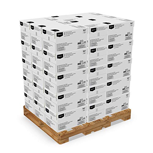 Amazon Basics Multipurpose Copy Printer Paper, 8.5" x 11", 20 lb, Pallet, 400 Reams, 200000 Sheets, 92 Bright, White - Pallet | 200000 Sheets