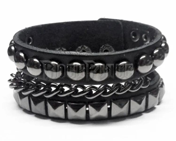 CHAIN & STUDS - csuklószorító HB38-0700bk