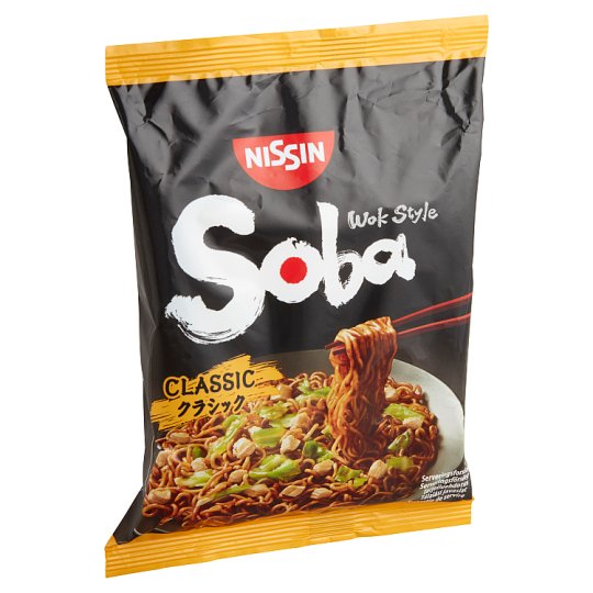 Nissin Soba Wok Style Instant Wheat Noodles with Yakisoba Sauce 109 g - Tesco Online, Tesco From Home, Tesco Doboz Webshop