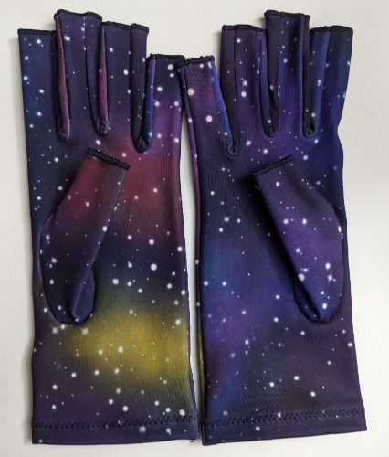 Galaxy Compression Gloves - L/XL