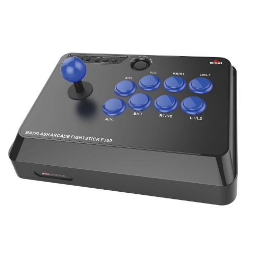 Mayflash F300 Arcade Fight Stick Joystick for PS4 PS3 Xbox ONE Xbox 360 PC Switch NeoGeo Mini, Black, 33 x 27 x 13.5 cm