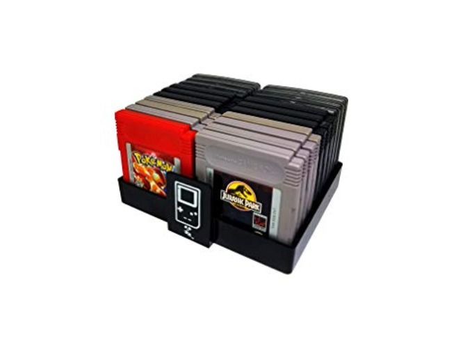 Collector Craft, Black, Gameboy Compatible Game Organizer, Holds 20 Games, Cartridge Holder, Retro Video Game Collection, Clutter Reducing, Works with Nintendo Gameboy Gameboy Advance, Gameboy Color - Game Boy - Black