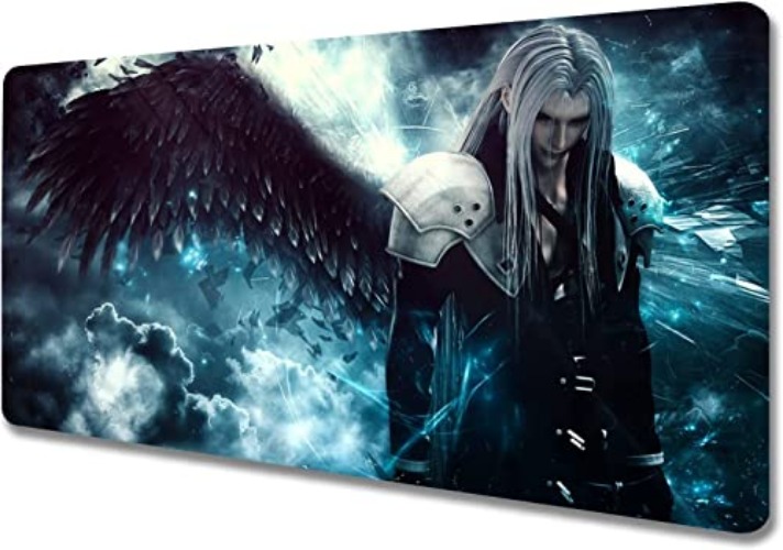 Gaming Mouse Pads Large Sephiroth Mouse Mat Extended Game Mouse Pad Non-Slip Rubber Base Gaming Computer Mat Desk Pad with Lock Edge (80cm*30cm) - 80cm*30cm