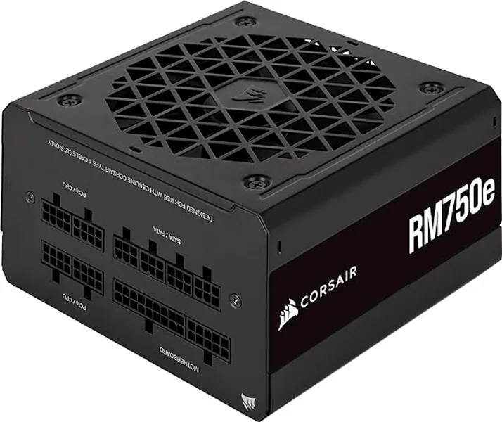 Corsair RM750e (2023) Fully Modular Low-Noise Power Supply - ATX 3.0 & PCIe 5.0 Compliant - 105°C-Rated Capacitors - 80 Plus Gold Efficiency - Modern Standby Support - Black - RMe (2023) ATX 3.0 & PCIe 5.0 - 750 Watts