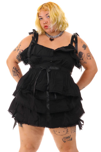 Fern Black Bloomer Set | 2X