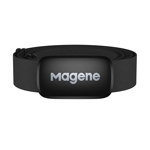 Magene H64 Heart Rate Monitor, Heart Rate Sensor Chest Strap, Protocol ANT+/Bluetooth, Compatible with iOS/Android APPs (New H64)