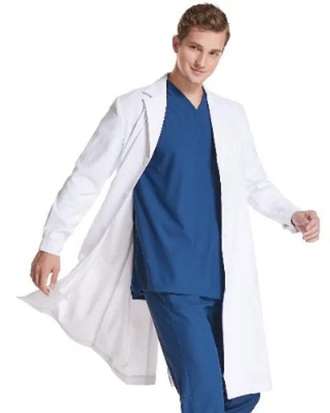 Lantu care Lab Coat for Men No-Ironing Soft Cloth Long Sleeve