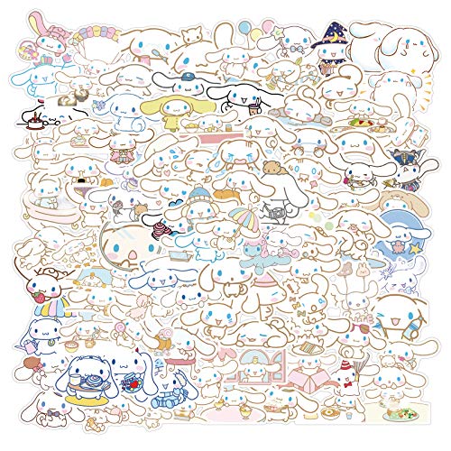 100PCS Cinnamoroll Stickers, Cute Dog Stickers, Vinyl Waterproof Stickers for Kids Teens Girls Adults Phone Water Bottles Skateboard Guitar - White Dog1