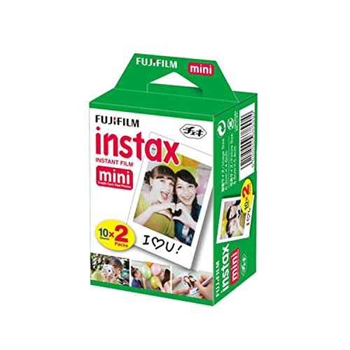Fujifilm INSTAX Mini Instant Film 2 Pack = 20 Sheets (White) for Fujifilm Mini 8 & Mini 9 Cameras, Model:4332059078