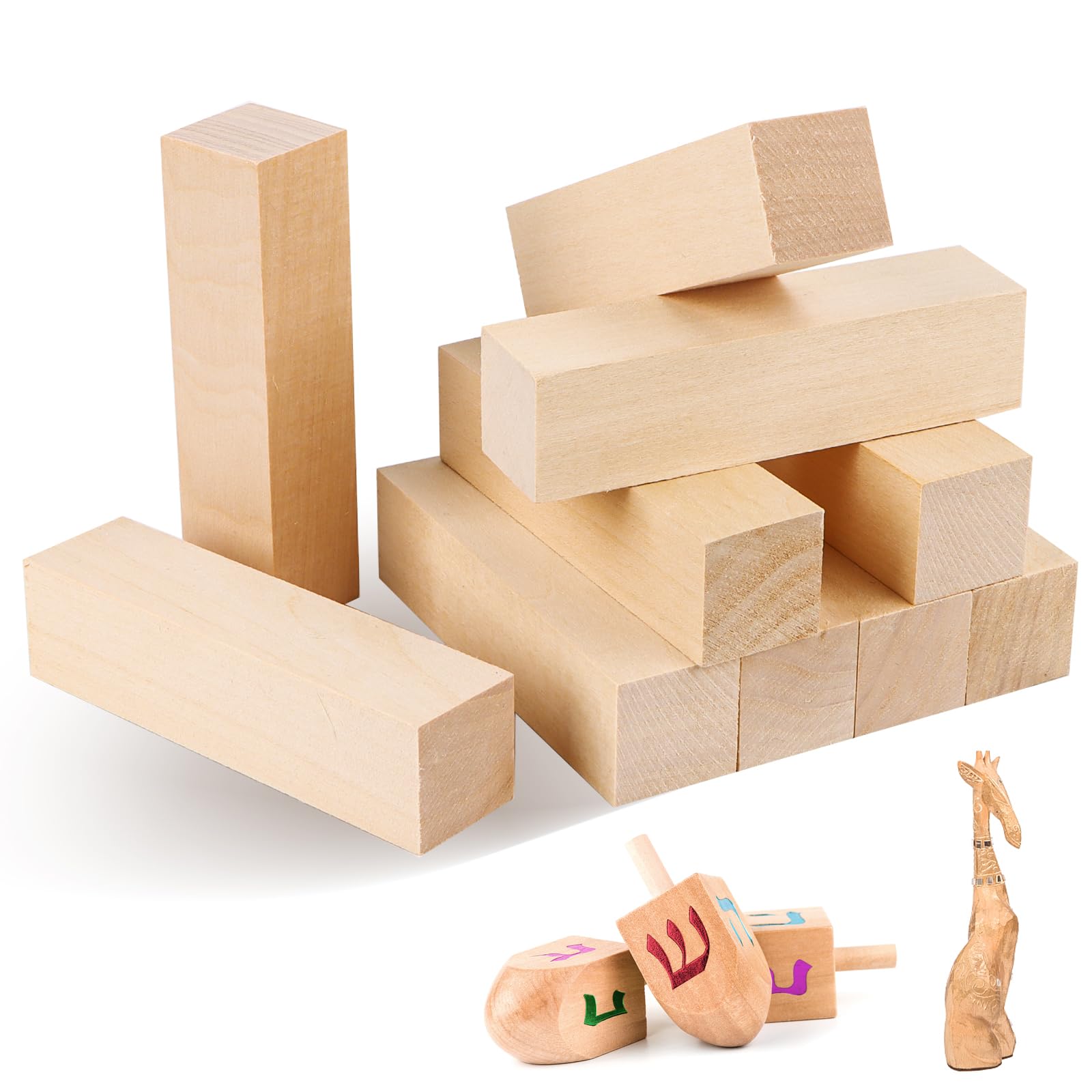 10pcs 10x2.5x2.5cm wooden blocks