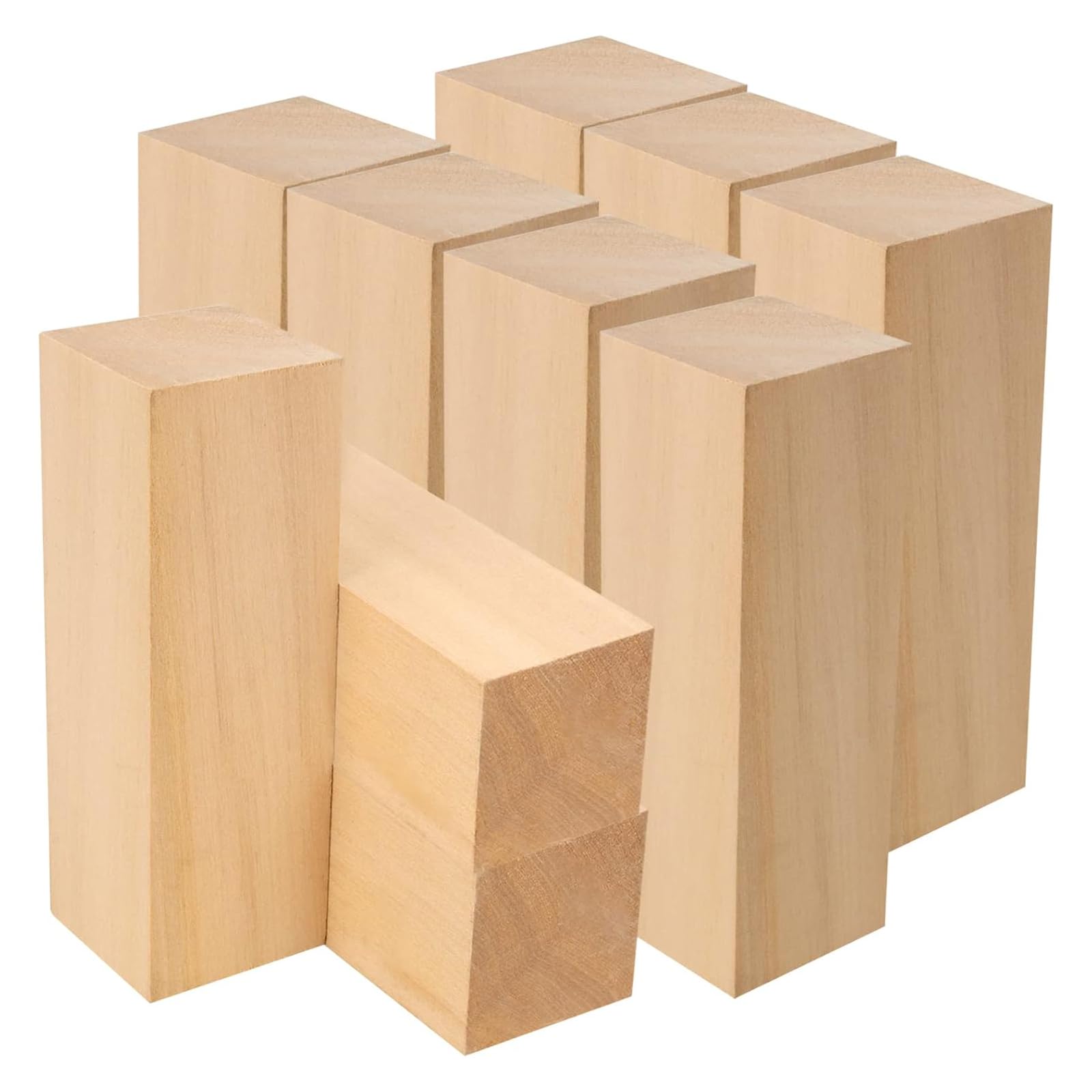 10pcs 15x5x5cm Wooden Blocks