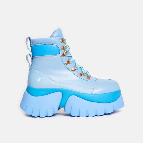 Crybaby Blue Vilun Platform Boots | UK 6 / Blue