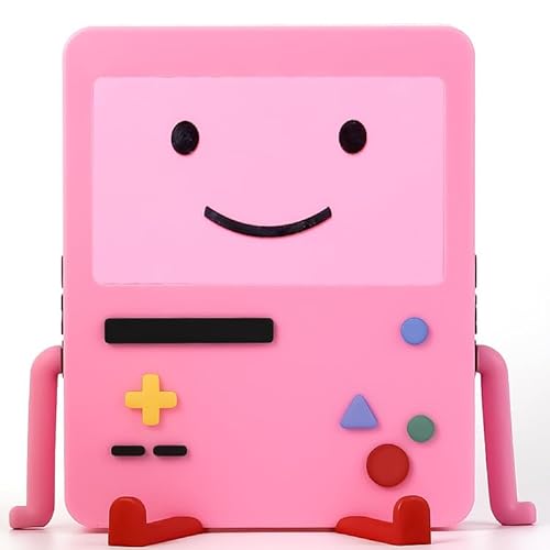 GRAPMKTG Charging Stand with Smile Face for Nintendo Switch Accessories Portable Dock Compatible for Nintendo Switch OLED Cute Case Decor Gift Men Women Kids Pink - Smile Face-Pink