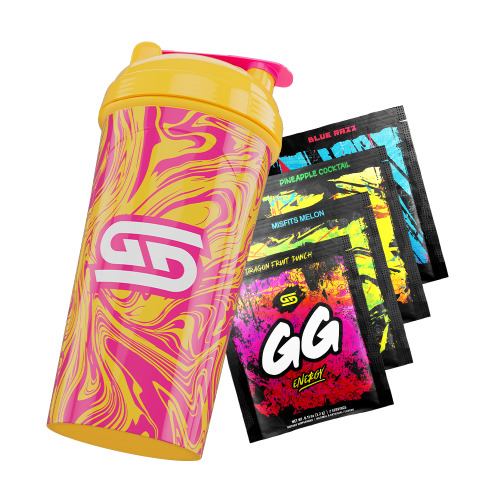24oz All Over Print Shaker - Banana Swirl