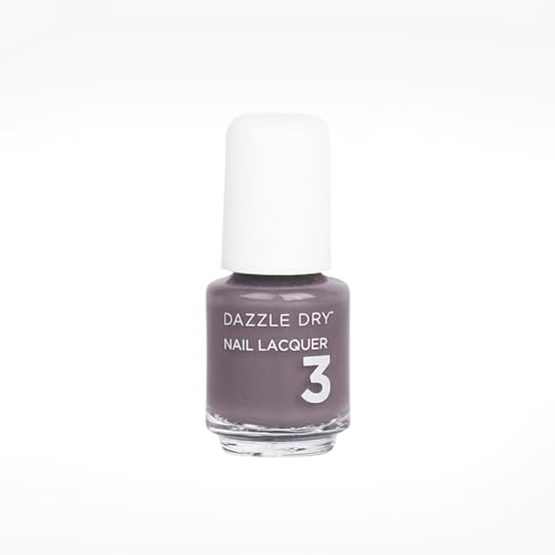 Dazzle Dry Nail Mini Lacquer (Step 3) - Anticipation - An opaque dark slate gray with purple undertones. Full coverage cream. (0.17 fl oz / 5 Manicures) - Anticipation | 0.17 Fl Oz
