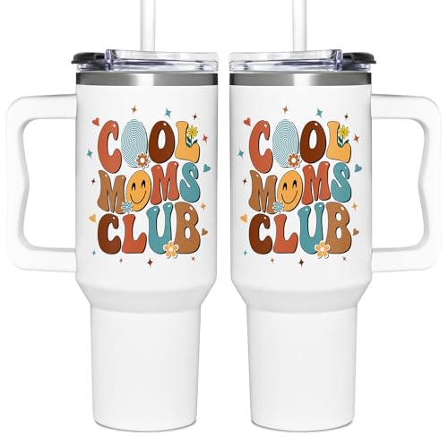  Mom Tumbler With Handle 40oz - Cool Moms Club